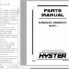 Hyster Forklift Truck D214 H450HD EC H500HD EC Parts Manual 4121172 1