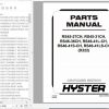 Hyster Forklift Truck D222 RS45 27CHRS45 31CHRS46 36CHRS46 41LCHRS46 41SCHRS46 41LSCH Parts Manual 4121225 1