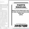 Hyster Forklift Truck D222 RS45 RS46 Parts Manual 4121228 1