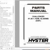 Hyster Forklift Truck E001 E001 H25 40XM H40XMS Parts Manual 1492521 1