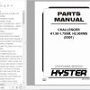 Hyster Forklift Truck E001 H1.50 1.75XM H2.00XMS Europe Parts Manual 1492522 1