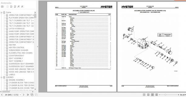 Hyster Forklift Truck E008 H20.00 32.00F Europe Parts Manual 897459 3