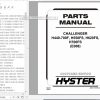 Hyster Forklift Truck E008 H440 700F H550FS H620FS H700FS Parts Manual 1523725 1
