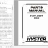 Hyster Forklift Truck E024 S135FT S155FT Parts Manual 1698707 1