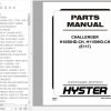 Hyster Forklift Truck E117 H1050HD CH H1150HD CH Parts Manual 1546427 1