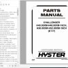 Hyster Forklift Truck E117 H40.00XM H48.00XM 16CH H50.00XM H52.00XM 16CH Europe Parts Manual 1546436 1