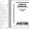 Hyster Forklift Truck F004 S3.50 5.50XM Europe Parts Manual 1559858 1