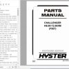Hyster Forklift Truck F007 H8.00 12.00XM Europe Parts Manual 1494712 1