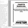 Hyster Forklift Truck F008 H25.00 H30.00 H32.00XM 9 XM 12 H28.00 H32.00XM 12 XM 16CH Parts Manual 1697179 1