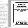 Hyster Forklift Truck F008 H550HD HDS H620HD H650HD HDS H700HD HDS Parts Manual 1697178 1