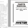 Hyster Forklift Truck F010 S30FT S35FT S40FTS Parts Manual 4120210 1