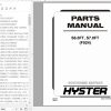 Hyster Forklift Truck F024 S6.0FT S7.0FT Europe Parts Manual 4047292 1