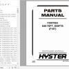 Hyster Forklift Truck F187 S40 70FT S55FTS Parts Manual 1580500 1