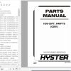 Hyster Forklift Truck G001 H30 35FT H40FTS Parts Manual 4120314 1