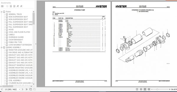 Hyster Forklift Truck G006 H135 155XL Parts Manual 1559719 3