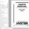 Hyster Forklift Truck G006 H6.00 7.00XL Europe Parts Manual 1559720 1