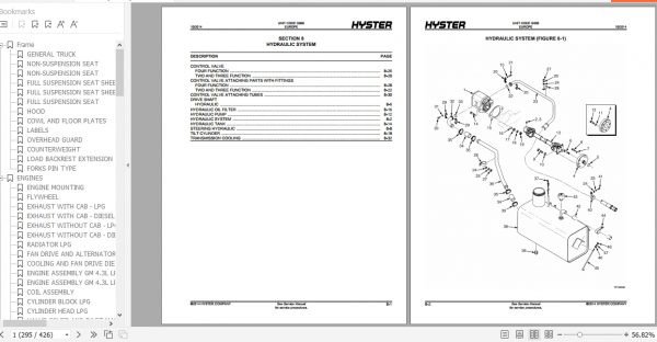Hyster Forklift Truck G006 H6.00 7.00XL Europe Parts Manual 1559720 3