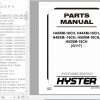 Hyster Forklift Truck G117 H40XM 16CH H44XM 16CH H48XM. 16CH H50XM 16CH H52XM 16CH Europe Parts Manual 4046745 1