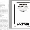 Hyster Forklift Truck G187 S2.0FT S3.5FT Europe Parts Manual 4102607 1