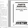 Hyster Forklift Truck G187 S40 50 60 70FT S55FTS Parts Manual 4102604 1