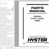 Hyster Forklift Truck H006 H135FT H155FT Parts Manual 1653203 1