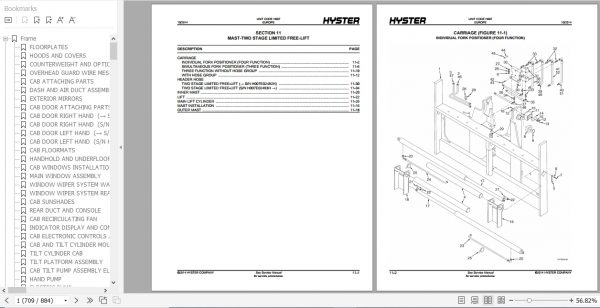 Hyster Forklift Truck H007 H8.00XM H9.00XM H10.00XM H12.00XM Europe Parts Manual 1660377 3