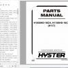 Hyster Forklift Truck H117 H1050HD 16CH H1150HD 16CH Parts Manual 4114872 1