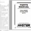 Hyster Forklift Truck H177 H2.00 H3.20XM Europe Parts Manual 1458510 1