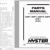 Hyster Forklift Truck H187 S40FT S50FT S55FTS S60FT S70FT Parts Manual 4120506 1