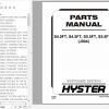 Hyster Forklift Truck J004 S4.0FT S4.5FT S5.5FT S5.5FTS Europe Parts Manual 4128404 1