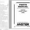 Hyster Forklift Truck J006 H135FT H155FT Parts Manual 1698731 1