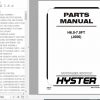 Hyster Forklift Truck J006 H6.0 7.0FT Europe Parts Manual 1698734 1