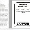 Hyster Forklift Truck J019 H13XM 6 H14XM 6 H16XM 6 H10XM 12EC H12XM 12EC Europe Parts Manual 4059532 1