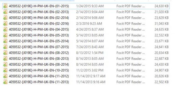 Hyster Forklift Truck J019 H13XM 6 H14XM 6 H16XM 6 H10XM 12EC H12XM 12EC Europe Parts Manual 4059532 4