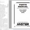Hyster Forklift Truck K005 H70 120XM Parts Manual 1466307 1