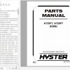 Hyster Forklift Truck K006 H135FT H155FT Parts Manual 4053213 1