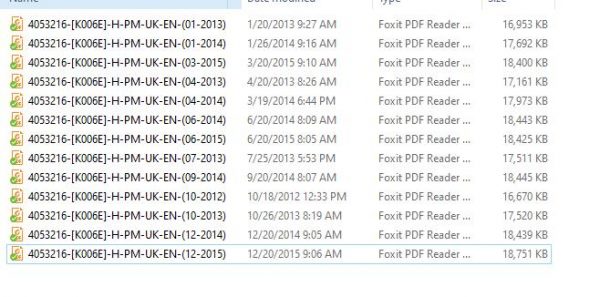 Hyster Forklift Truck K006 H6.0FT H7.0FT Europe Parts Manual 4053216 4