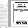 Hyster Forklift Truck K007 H190HD2 H210HD2 H230HD2 H230HDS2 H250HD2 H280HD2 Parts Manual 4059538 1