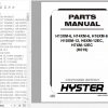 Hyster Forklift Truck K019 H13XM 6 H14XM 6 H16XM 6 H10XM 12 H6XM 12EC H7XM 12EC Europe Parts Manual 4145073 1