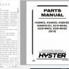 Hyster Forklift Truck K019 H300HD2 H330HD2 H360HD2 H360HD2 EC H210 48HD2 H230 48HD2 H250 48HD2 Parts Manual 4145070 1