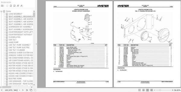 Hyster Forklift Truck L007 H8XM 6 H9XM 6 H10XM 6 H10XMS 6 H12XM 6 Europe Parts Manual 4133465 3