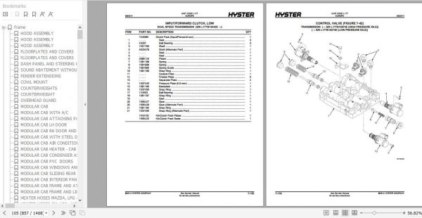 Hyster Forklift Truck L177 H2.0FT H3.5FT Europe Parts Manual 1599951 3