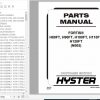 Hyster Forklift Truck N005 H80FT H90FT H100FT H110FT H120FT Parts Manual 1637132 1