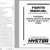 Hyster Forklift Truck P005 H4.0FT5 H4.0FT6 H4.5FTS5 H4.5FT6 H5.0FT H5.5FT Europe Parts Manual 1698694 1