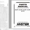 Hyster Forklift Truck P177 H2.0FT H2.5FT H3.0FT H3.5FT Europe Parts Manual 4120711 1