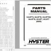 Hyster Forklift Truck S005 S005 H4.0FT5 H4.0FT6 H4.5FTS5 H4.5FT6 H5.0FT H5.5FT Europe Parts Manual 4069389 1