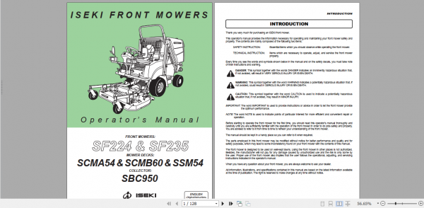 Iseki Agricultural 3.09 GB Parts Manual Operator Manual CD 2