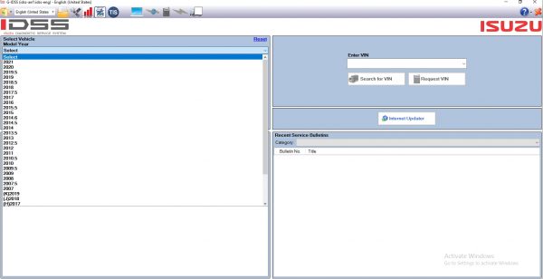 Isuzu G IDSS Diagnostic Service System 03.2021 Release Full Diagnostic Software 1 1
