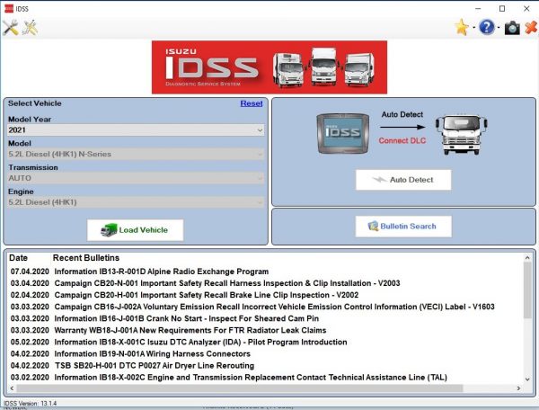 Isuzu US IDSS Diagnostic Service System 05.2021 Install Active 1