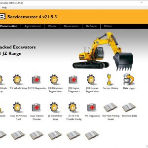 JCB ServiceMaster 4 v21.5.3 07.2021 Diagnostic Software DVD 7 2